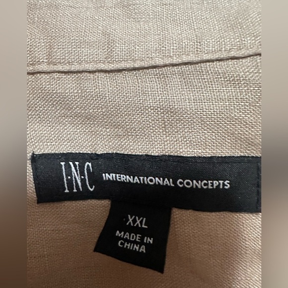 Inc International Concepts Women's 100% Linen Blouse Size XXL - Picture 4 of 7